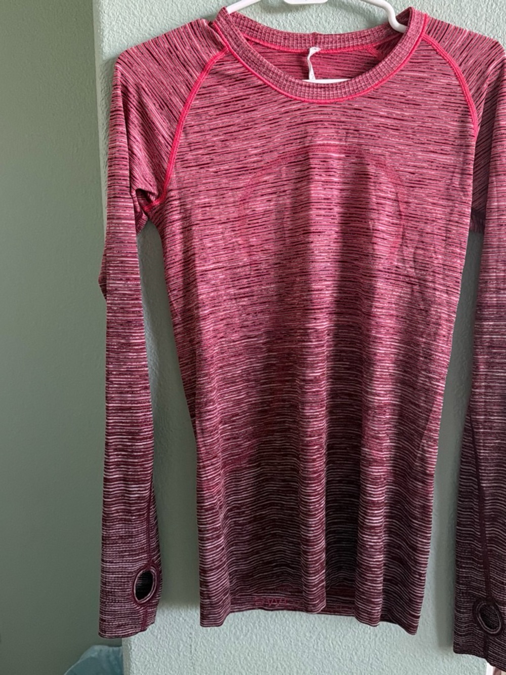 lululemon athletica Pink Space-Dyed Long Sleeve Tee - Picture 1 of 4